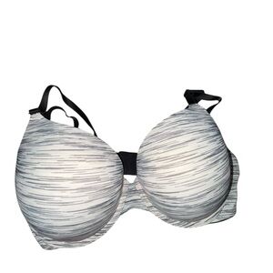 Victoria’s Secret Pink Heather Gray & White Wear Everywhere Push-Up Bra 34DD
